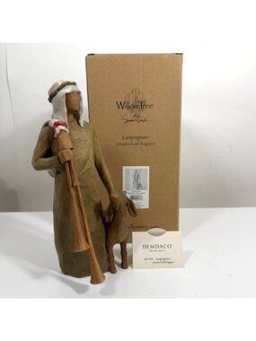 Willow Tree Zampognaro Shepherd w/ Bagpipe A Shepherd's Gift + Box EUC